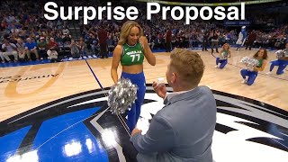 Dallas Mavs Dancers Surprise Marriage Proposal  NBA Dancers  3232022 dance performance [upl. by Malarkey]