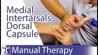 Medial Intertarsals Dorsal Capsule  Roll Glide Assessment amp Mobilization [upl. by Nyletak9]