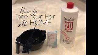 How to Tone Your Hair At Home T14 T18 T11 [upl. by Holly-Anne]