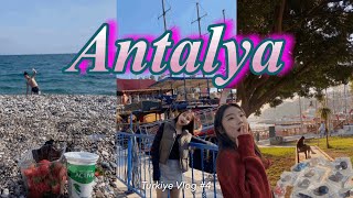 🇹🇷 VLOG 튀르키예터키 ep4 안탈리아 l 2월에 지중해 입수🌊 l 마리나 항구 l 신비한 돌멩이 상점 l 튀르키예 기념품 추천 l 호구 안 당하는 법 [upl. by Mena]