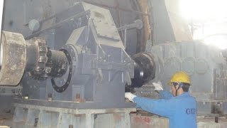 Pulverizer Mill of pulverized coal boiler in thermal power plant [upl. by Kwon585]