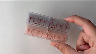 ROMAND Zero Matte Lipstick Swatch  07 Envy Me  02 All that Jazz [upl. by Asilehs]