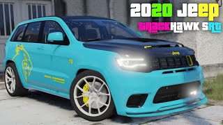 2020 Jeep TrackHawk SRT  GTA 5 Real Life Car Mod  Download Link [upl. by Sidnac]