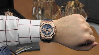 4K  Review 2018 Audemars Piguet Royal Oak Chronograph 41mm Rose Gold Watch 26331OROOD315CR01 [upl. by Illom635]