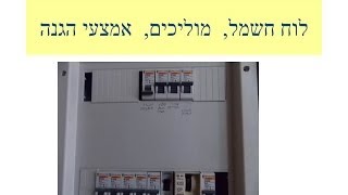 תכנון לוח חשמל מוליכים ואמצעי הגנה [upl. by Dnumde]