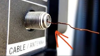 Make a powerful antenna from wire and watch digital channels in HDTV quality  Amplifier antenna [upl. by Eioj350]