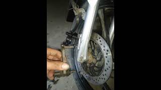 SUZUKI SMASH 115 FRONT BRAKE CALIPER CLEANING REPLACING [upl. by Burger]