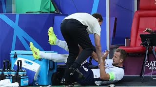 Harry Kane Injury Harry Kane bizarre collision with Gareth Southgate in Euro 2024 win [upl. by Dorca289]