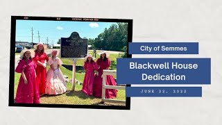 Blackwell House Dedication  Semmes Alabama [upl. by Agni67]