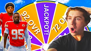 The Wheel Of Overalls Builds My Madden Franchise [upl. by Gujral]