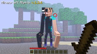 Surviving Minecrafts Forgotten Alpha Version [upl. by Ahras]