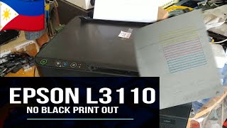 Epson L3110 No black Print outs  repair guide  🇵🇭 [upl. by Nav]