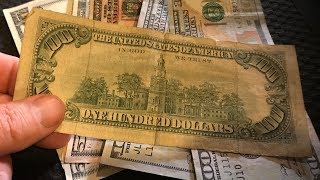 Rare Old Bank Note Found In Circulation Bank Hunting For Rare Bills amp Star Notes [upl. by Tareyn571]