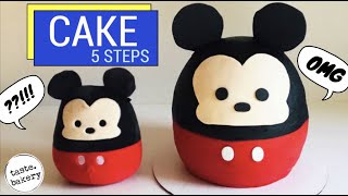 How to Make DISNEY MICKEY MOUSE CAKE  Mickey Mouse Clubhouse Cake Ideas  SQUISHMALLOW Cake Design [upl. by Ydnim]