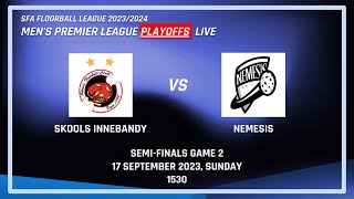 Game 2 Skools Innebandy  Nemesis  SFL Mens Playoffs 2324 SemiFinals  LIVE [upl. by Greenwood]