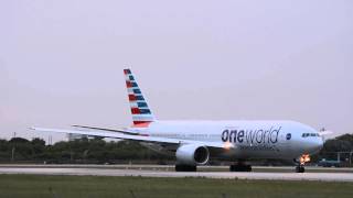 LOUD ONE WORLD AMERICAN 777 Taking Off from Miami InternationalFL [upl. by Ijuy67]