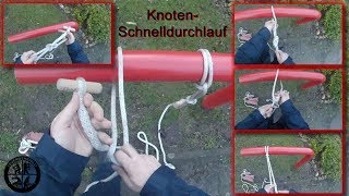 Knoten Schnelldurchlauf  Alle wichtigen Feuerwehrknoten für Dich  Für Fortgeschrittene [upl. by Randie904]