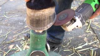 Hoof trimming a Barefoot Horse Using a Grinder  Part 2  Training the Eye Rick Gore Horsemanship [upl. by Krawczyk]