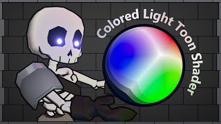 Making a Colored Light Toon Shader  Blender 42 Tutorial [upl. by Magdau]