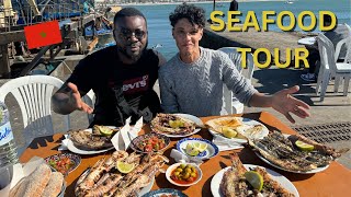 ULTIMATE SEAFOOD TOUR in ESSAOUIRA  Best Fish market in MOROCCO [upl. by Leinoto]