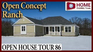 Open House Tour 86  Open Concept Ranch Home  Narrated Tour with US Shelter Homes [upl. by Nodnart249]