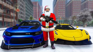 Bad Santa Trolling Cops In GTA 5 RP [upl. by Brian]