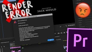 Premiere Pro GPU Render Error quotHOW TO FIXquot [upl. by Clawson]