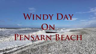 Windy Day On Pensarn Beach Pensarn Beach [upl. by Alue]