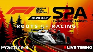 F1 Belgian Grand Prix 2024  Practice 3  Live Timing amp Commentary [upl. by Cesya306]