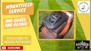 MOUNTFIELD SERVICE AND GRASS BOX REPAIR SMALLENGINENATION [upl. by Atoiganap]