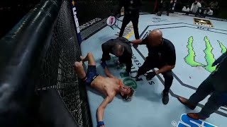 Broken Neck Stretchered off Critical Condition  Kevin Holland vs Charlie Ontiveros  UFC FN 182 [upl. by Charley]