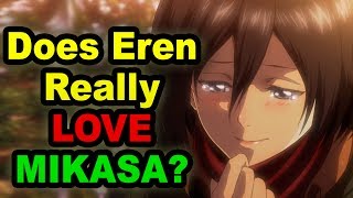 Does Eren Love Mikasa Mikasaʼs Confession  Attack on Titan Season 2 Finale [upl. by Enelyahs718]