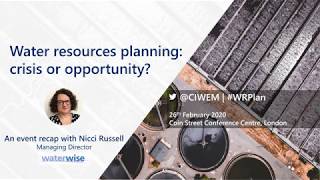 Nicci Russell from Waterwise talks with CIWEM about public engagement in water resource planning [upl. by Odnanreh721]