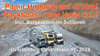 Pamir Highway auf 4700m Packt das unser Vario 4x4 Bergeaktion Overlanding Centralasia 7 2024 [upl. by Luedtke]