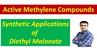 Synthetic applications of Diethyl malonate Malonic ester  Dr Bharat Baria [upl. by Aramenta]