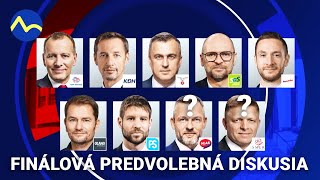 Voľby 2023  veľká finálová predvolebná diskusia dnes večer o 2045 na TV Markíza [upl. by Salokcin397]