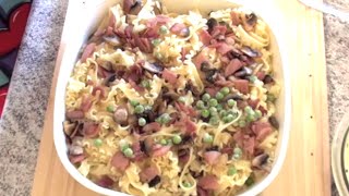 BEST EVER CREAMY BACON PASTA BAKE with Prosciutto recipe  Gregs Kitchen [upl. by Kotto]