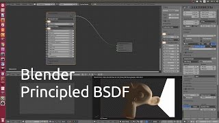 Blender Disney Shader Principled BSDF Blender 279 [upl. by Allred]