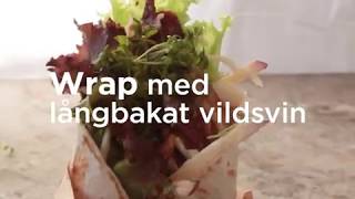 Viltrecept – Wrap med kryddigt långbakat vildsvin [upl. by Maribeth]