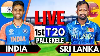 India vs Sri Lanka 1st T20  Live Cricket Match Today  IND vs SL Live Match Today  2nd Innings [upl. by Atiras477]