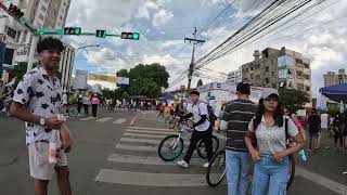 🇧🇴  Dia del Peaton 1 2024  Walking Tour  Cochabamba  Bolivia  4K [upl. by Ahsienad]