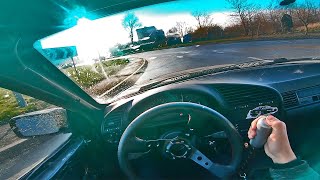 BMW E36 STREET DRIFT POV 2 [upl. by Donata449]