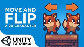 How to move and FLIP a 2D sprite with the arrow keys Unity 2018 tutorial for beginners [upl. by Ahseet]