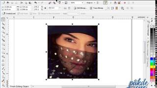 Create Calligram  Text Portrait in CorelDRAW [upl. by Nerol]