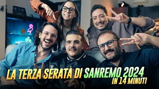 LA TERZA SERATA DI SANREMO 2024 in 14 Minuti con GEOLIER THE KOLORS GAZZELLE RICCHIampPOVERI E [upl. by Nairrot]