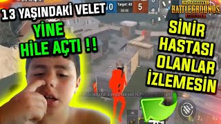 13 YAŞINDAKİ HİLECİ VELETLE VS ATTIM  YİNE HİLE AÇTI  PUBG Mobile Hileleri [upl. by Latton54]