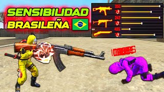 USA ESTA SENSIBILIDAD BRASILEÑA PARA DAR TODO ROJO 😳🔥 FREE FIRE [upl. by Ariaz662]