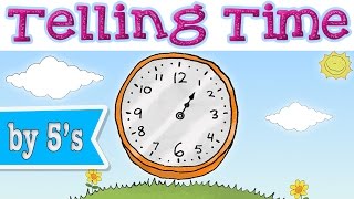 Telling Time with Minutes  Learning Chant for Kids [upl. by Aissatan498]