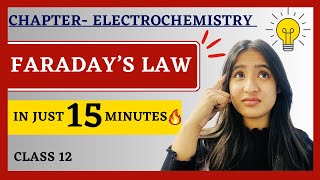 Faraday’s Law of Electrolysis  Electrochemistry  Class 12  Solutions  ISCCBSE  Tapur Omar [upl. by Skilken321]