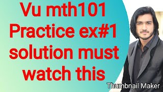 mth101 calculus and analytical geometry practice exercise 2 solution [upl. by Akli]